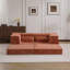 Canapé à compression Mahjong, canapé-lit convertible au sol, canapé modulaire modulaire désossé Diy, aucun assemblage requis, tissu polaire circulaire, causeuse moderne surdimensionnée, orange-760925074