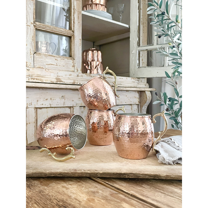 16oz. Handmade Copper Moscow Mule Mug Set