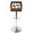 Avakate Swivel Upholstered Faux Leather Adjustable Height Counter Stool-547562458
