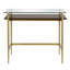 Glass Top Metal Base Writing Desk-94553997