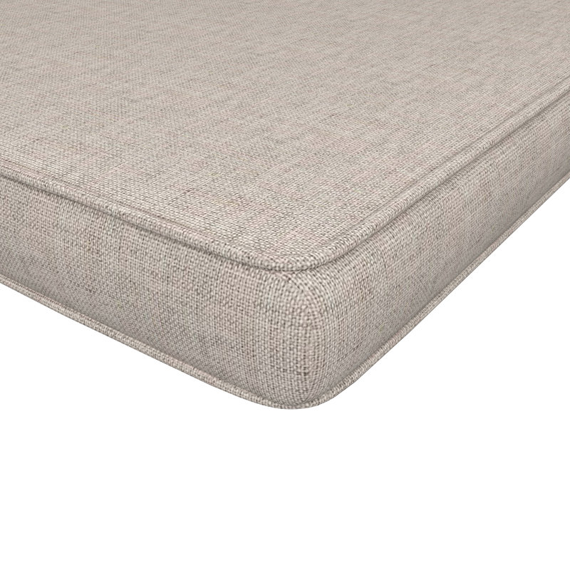 Coussin de banc intérieur / extérieur Sunbrella®, 3 po d'épaisseur, L 37 po x P 17 po, Sunbrella® Cast Silver