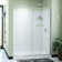 Flex 60" W x 36" D x 78" H Semi-Frameless Square Tub Enclosure with Fixed Panel and Base Included