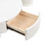 Ensemble de 2 tables basses rondes gigognes avec tiroir de rangement-671753858