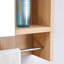 Armoire de salle de bain avec compartiments ouverts et cachés - Répond à divers besoins de rangement Fixation murale adaptée aux environnements humides-1091457836