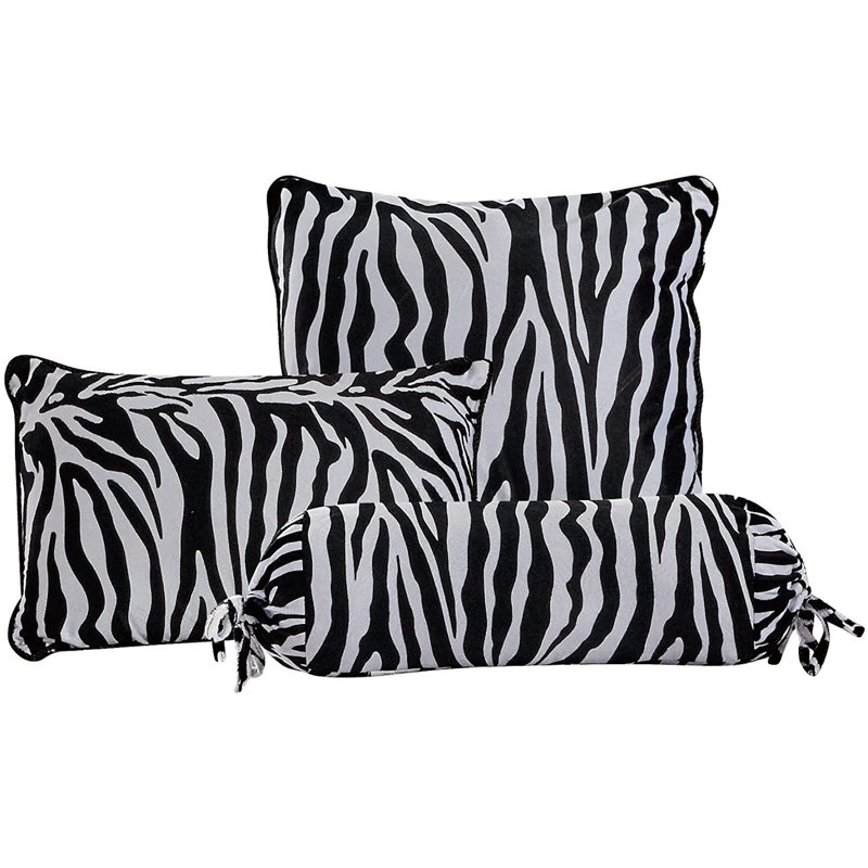 Ensemble d'édredon Zebra, Édredon de très grande taille et 6 pièces suppl