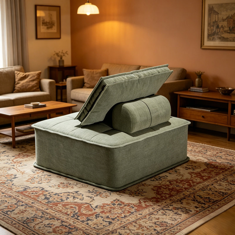 1 Seater Corduroy Sofa
