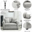 Fauteuil surdimensionné en chenille gris et luxueux-1670914761