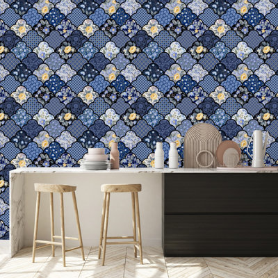 Miakota Peel & Stick Floral Tile