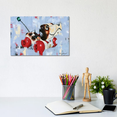 Puppy Love - Wrapped Canvas Painting