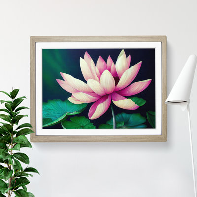 An Excellent Lotus Flower - Framed Print