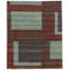 Facade Wool Geometric Area Rug in Blues/Brown/Purple-1278038468