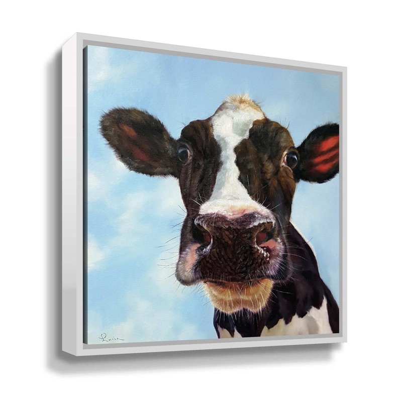 "Louise" par Lucia Heffernan, impression sur toile, H 10 po x l 10 po x P 2 po, Cadre flottant blanc