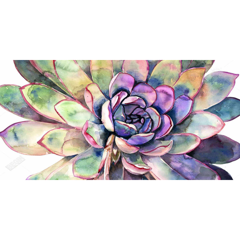 Multicolored succulent  - 15.75"x31.50" Desk mat