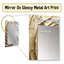 White And Gold Rose Love Spiral II - Abstract Decorative Mirror On Metal-1999332894
