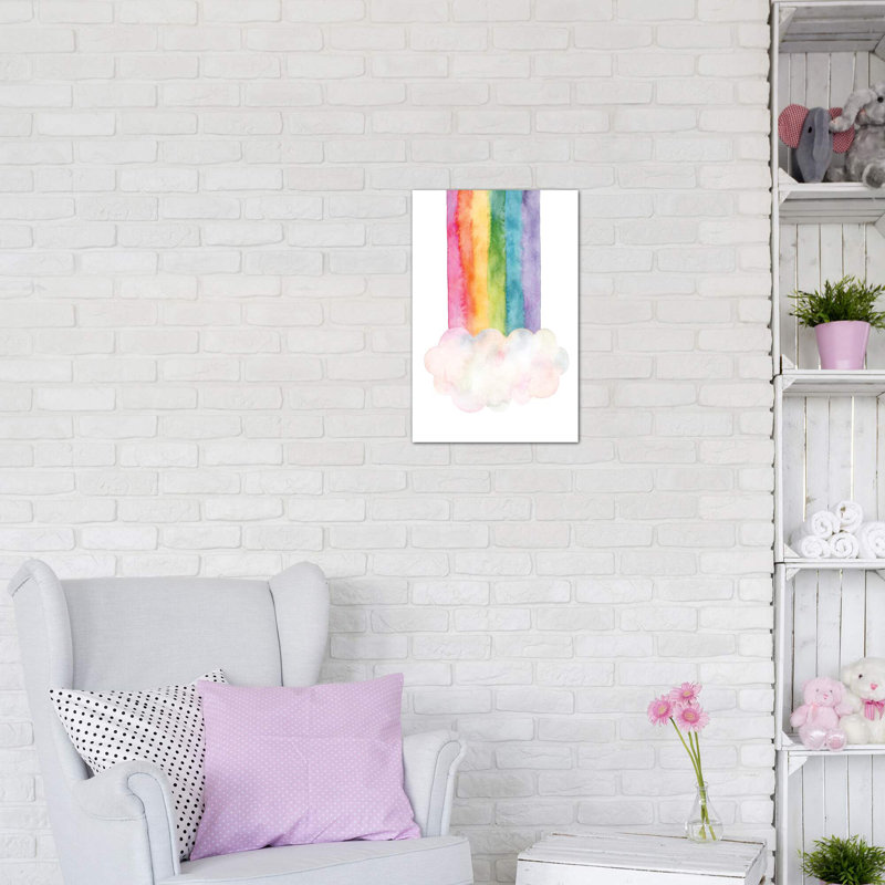 «Rainbow» par Stephanie Corfee - reproduction d'art, H 12 po x l 8 po x P 0,75 po, Toile tendue, Pas de tapis