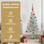vidaXL Christmas Tree with 300 LEDs with Stand Silver PET-640055045