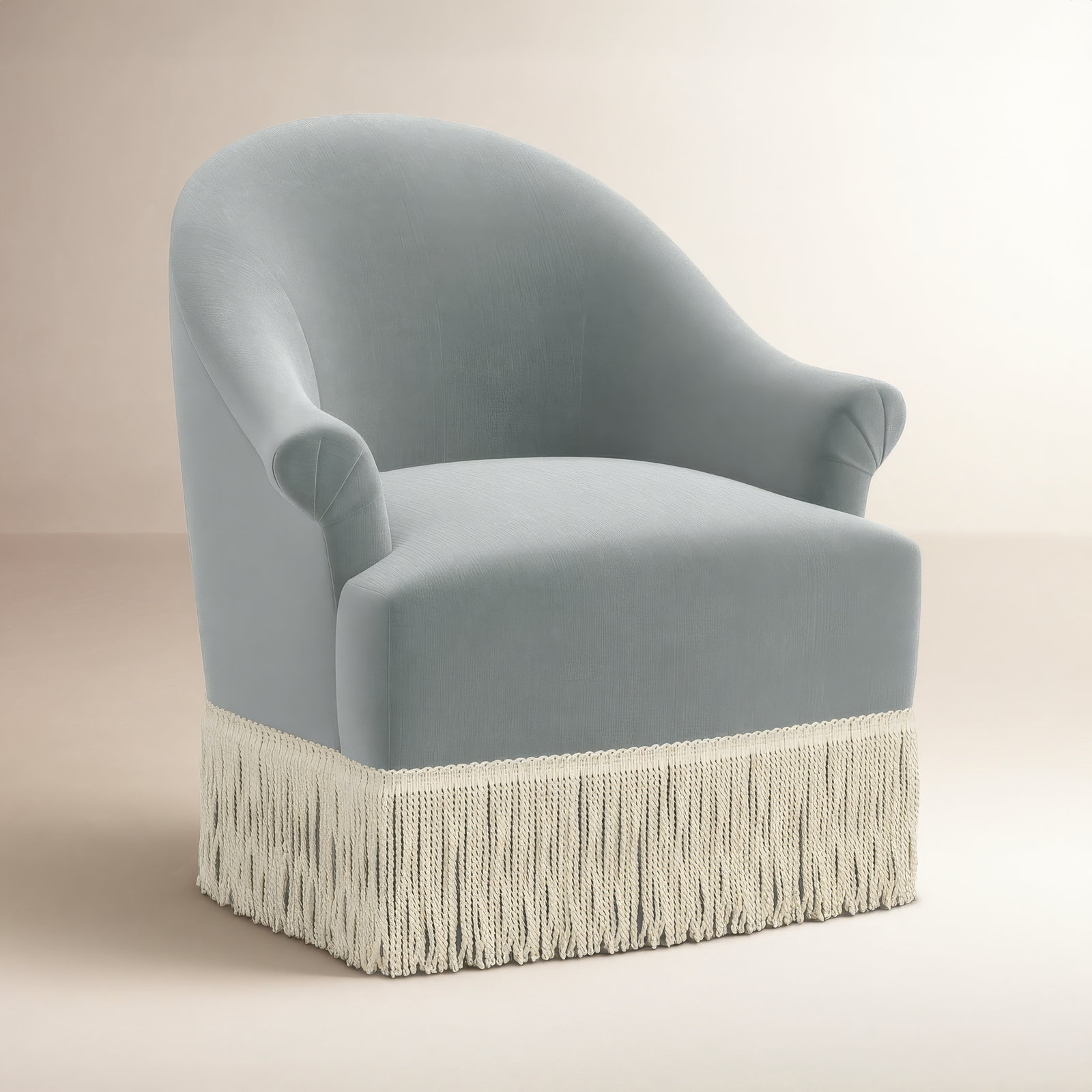 Stoffer Home x Cloth & Company Marie Swivel Chair, Lichen Performance Velvet