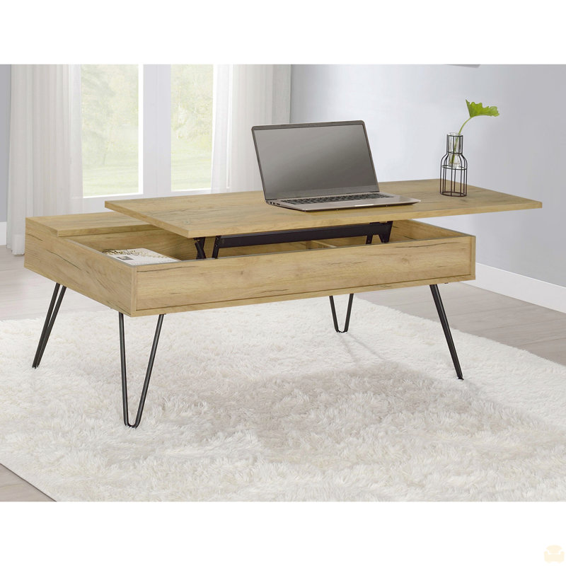Table basse à plateau relevable