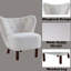 Chaise Cozy White - Silhouette élégante et pieds rembourrés