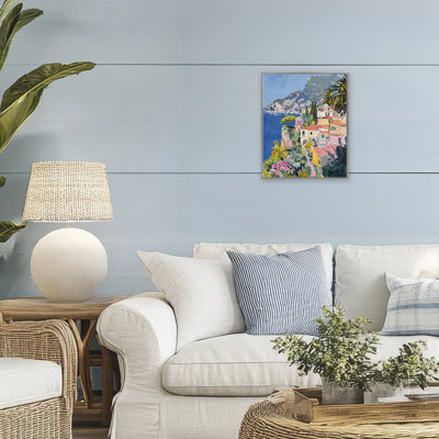 Giclée encadrée de la côte italienne, design par Riley B