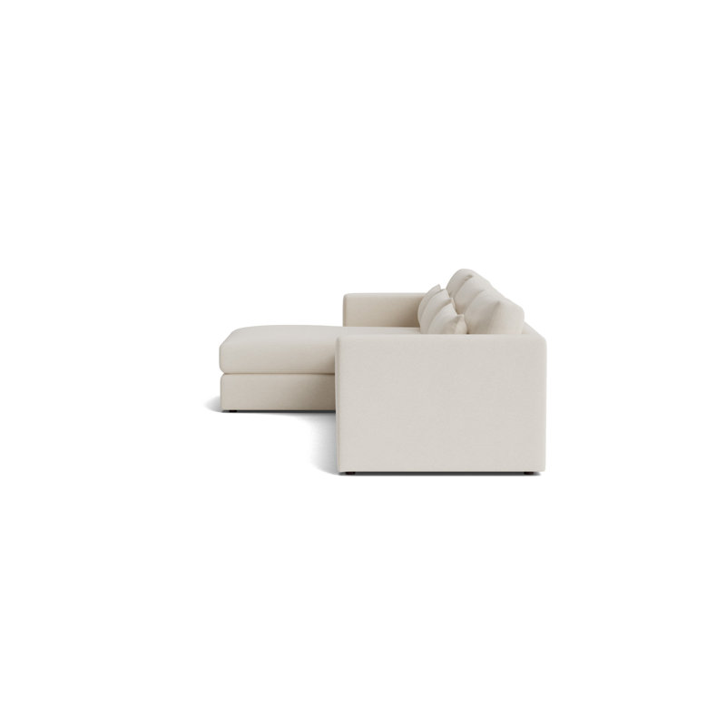 Haywood Left Chaise Sectional, Performance Boucle - Cream