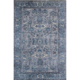 High-Quality Hand-Knotted Grey And Dark Grey Area Rug