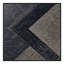 Tapis à formes géométriques modernes et élégantes lavables à la machine en noir Carl Carl-643090920