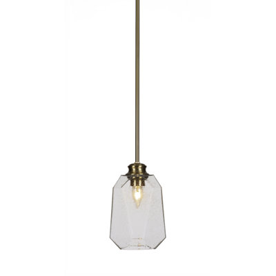 Rocklin Stem Hung Pendant Glass
