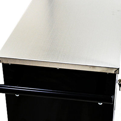 Powder Coated Multi Cart, 41.23 Lb. Gross - Black&Red Steel Storage With 41.23Lbs Weight