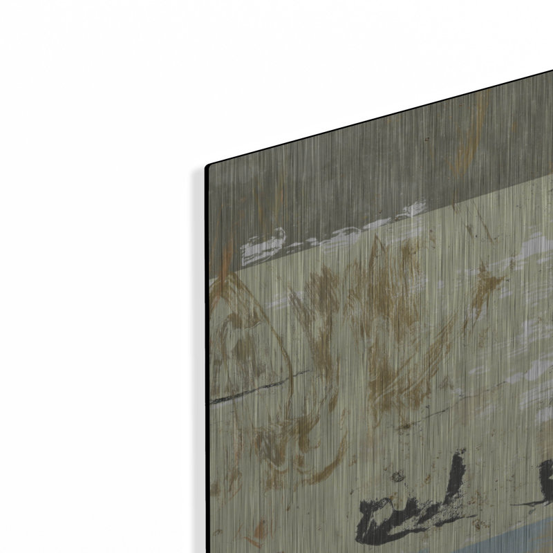 «Wrear Studio ™« Quarry No 4 »par Suzanne Nicoll, art mural en métal, H 12 po x l 12 po