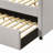 Lianna Fog Fabric Full Daybed with Twin Trundle, Stylish and Space-Saving Guest Room Solution-2111906583