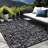 Aldo Reversible Plastic Black and White Outdoor Rug-1156084921