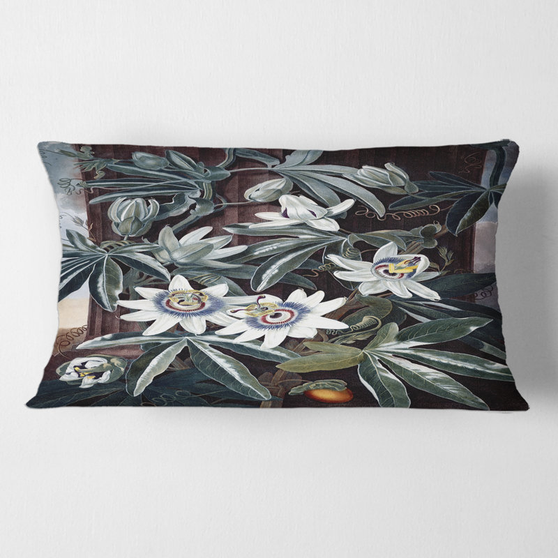 Fleurs et housse de coussin rectangulaire I