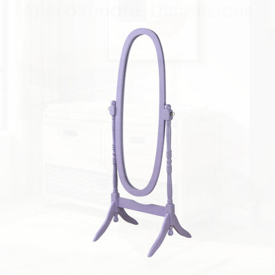 Traditional Queen Anna Style Wood Floor Cheval Mirror, Perfect for Elegant and Functional Room Decor.