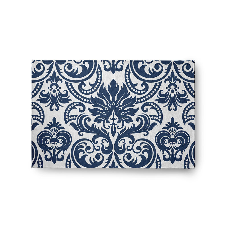 Reston Chenille Floral Indoor / Outdoor Rug, Rectangle 2' x 3'