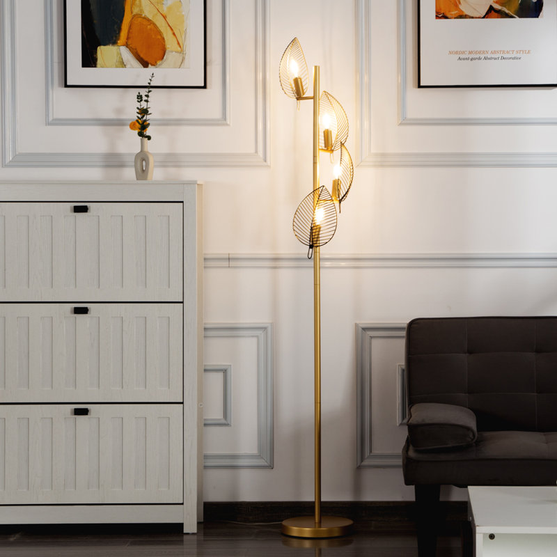 67.3'' Tree Floor Lamp, Gold