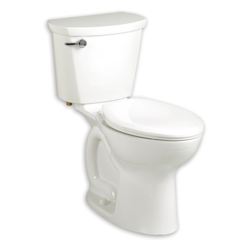 American Standard Cadet 1.28 Gallons GPF Round Comfort Height Floor Mounted Kit (Seat Not Included), Bone