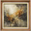 «Warm Neutral Abstract with Earthy Mouvement», reproduction d'art encadrée sur papier-317978764-317978762