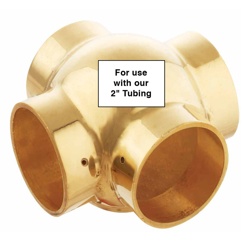 Ball Cross Fitting OD Bar Rail Connector