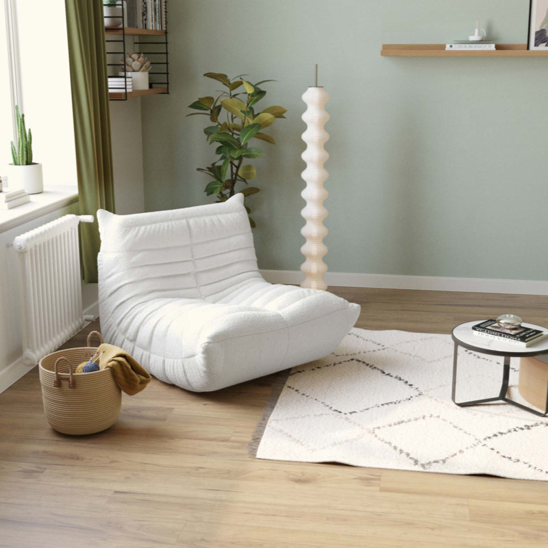 Canapé moelleux simple chenille, parfait pour les petits espaces avec confort et style