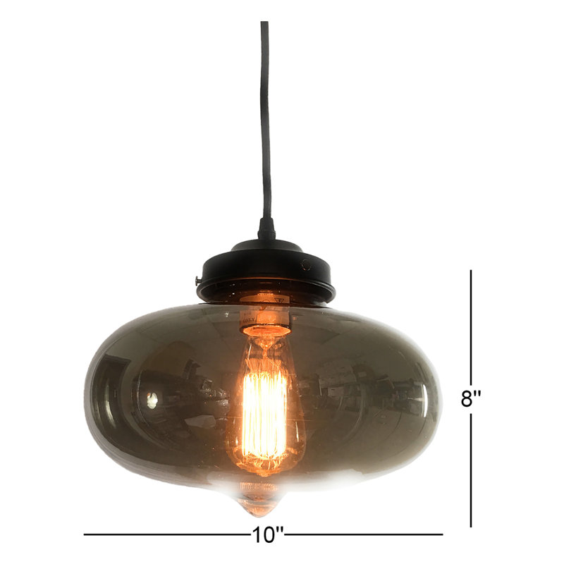 Charie 1 - Light Matte Black Single Pendant