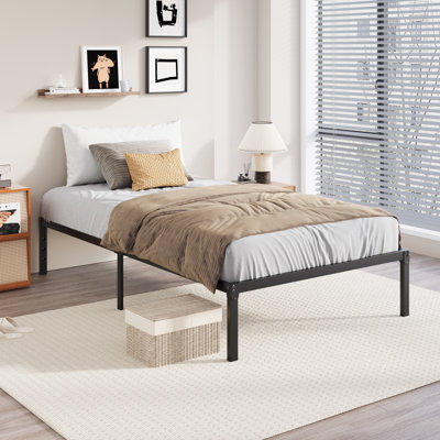 Modern Metal Bed Frame, No Box Spring Needed
