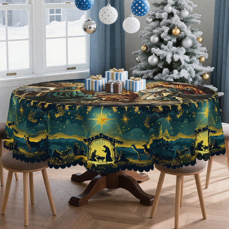Nappe en polyester lavable foncé foncé
