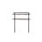 Ensata Rustic Oak  Black Finish Writing Desk