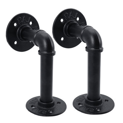 L-Shaped Iron Bracket Shelf