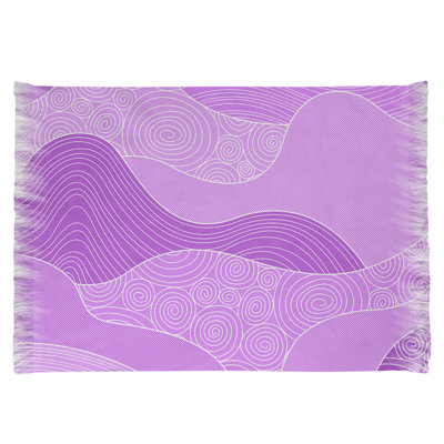 Tapis mauve à la main vagues Mcguigan