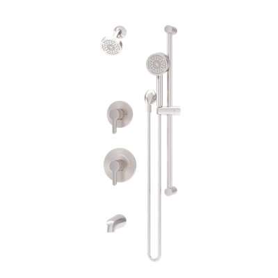 Ensemble de garniture de baignoire et douche à double poignée avec douchette à hydromersion Solari