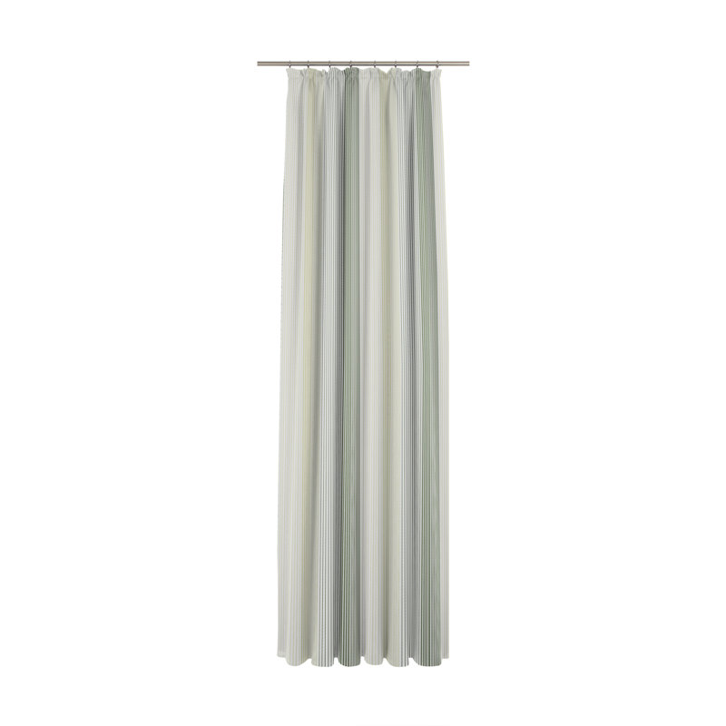 Shaul Semi Sheer Curtain Single Panel, 450cm Width x 145cm Drop, Grey/Blue
