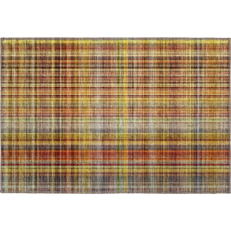 Premium Machine Washable Cerrito AMF541 Paprika Rug