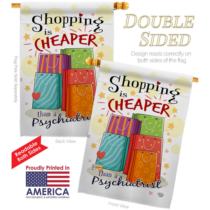 Double Sided 40'' H x 28'' W Polyester House Flag